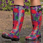 Colorful rubber boots