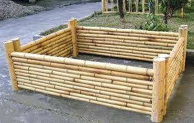 Bamboo raised bed